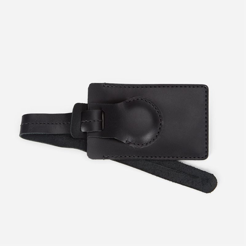 AirTag Luggage Tag Holder Full-Grain Leather – Handcrafted in Ethiopia