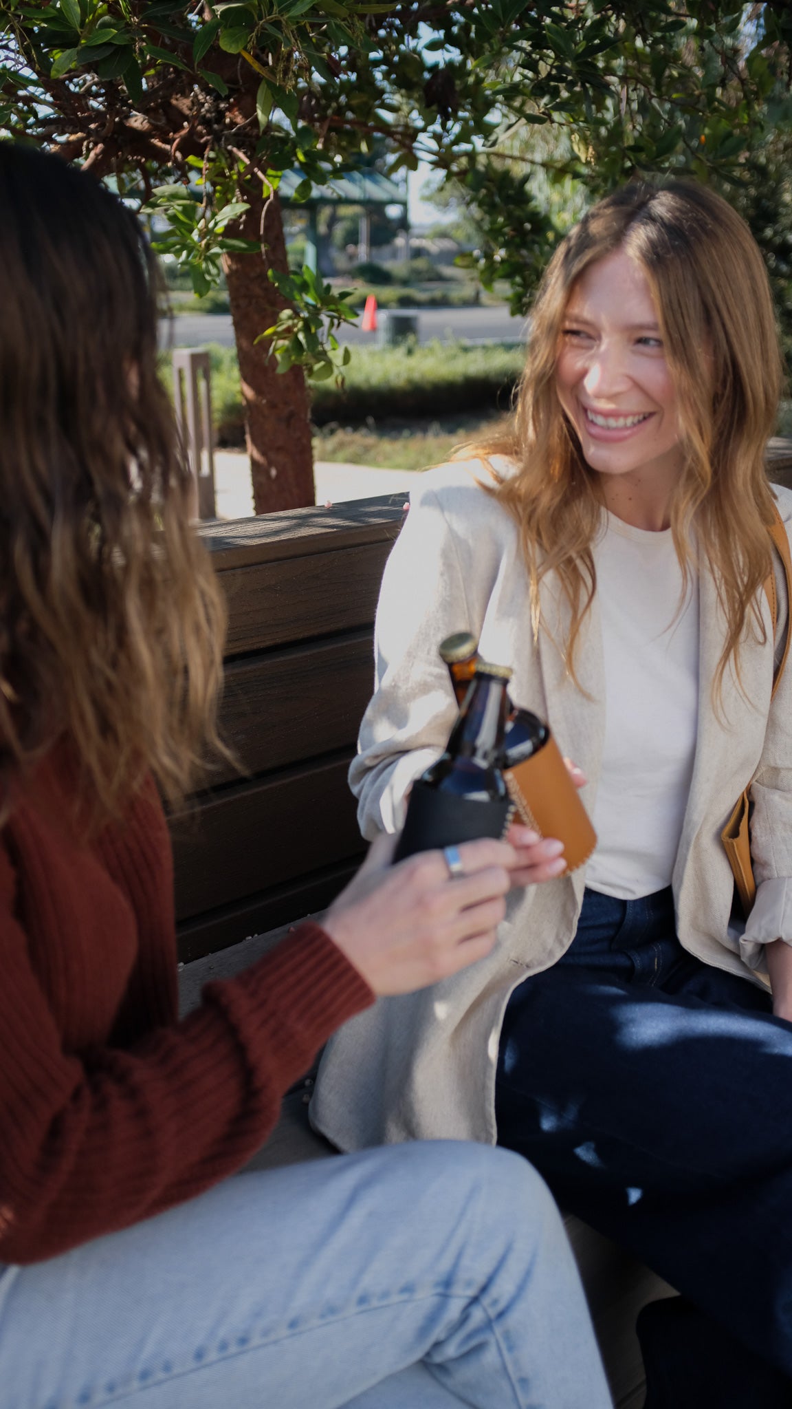 Koozie Full-Grain Leather – Black, Hand-Stitched, Handcrafted in Ethiopia - Image 2