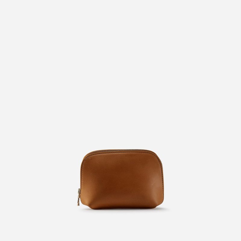 Mulu Mini Full-Grain Leather Catchall Pouch – Handcrafted in Ethiopia