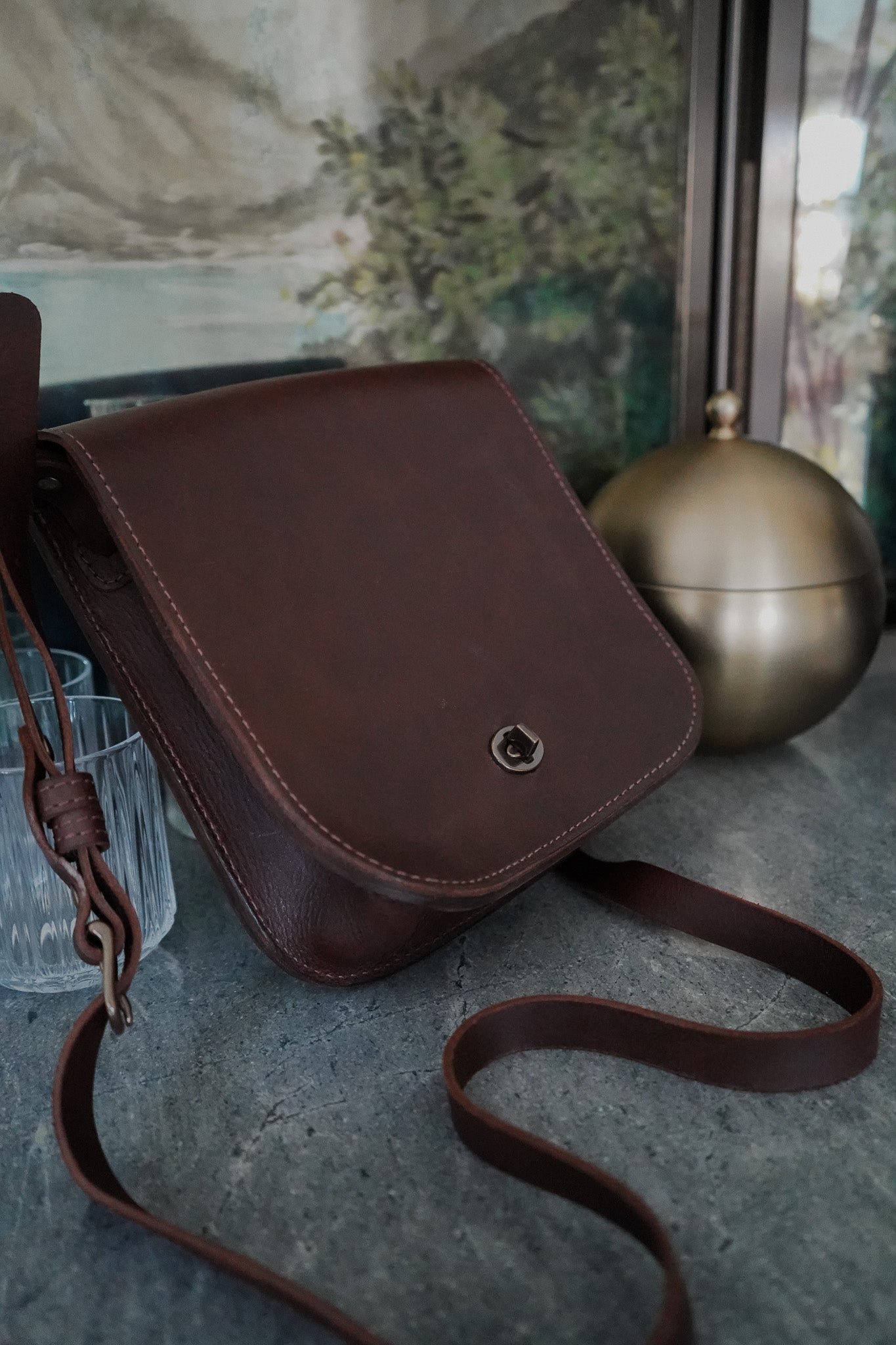 Layla Full-Grain Leather Satchel – Handcrafted in Ethiopia - Image 8