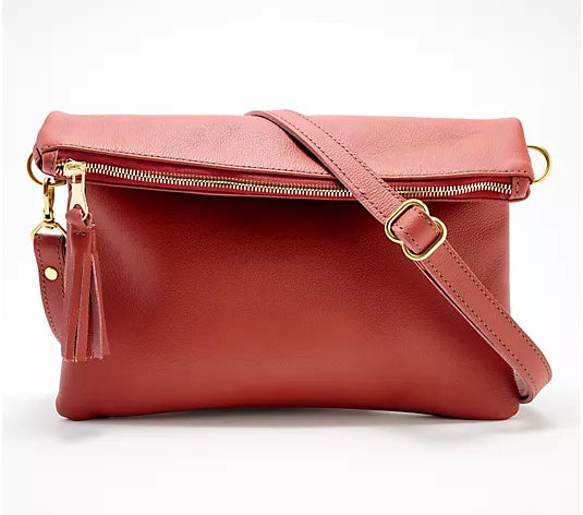 Makeda Limited Edition Ethiopian Leather Crossbody – Wine, Handcrafted in Ethiopia