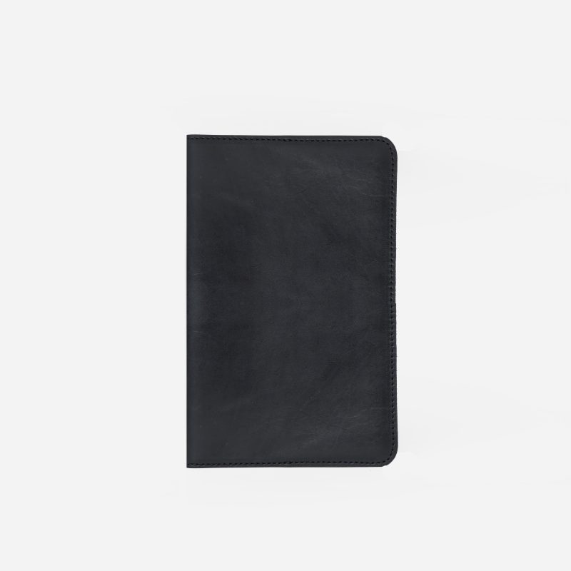 Koda Full-Grain Leather Journal Cover – Black, Handcrafted in Ethiopia
