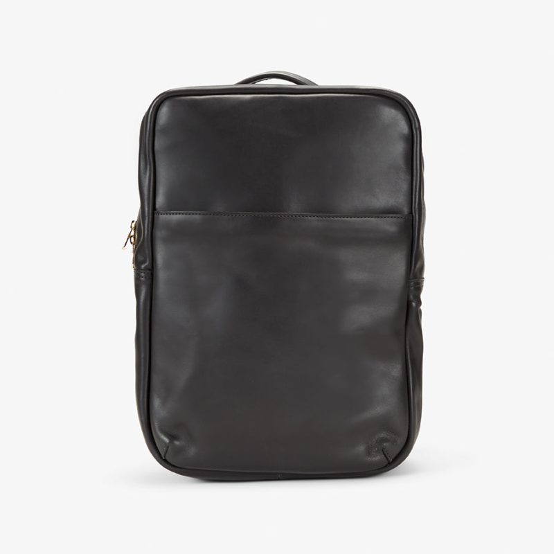 Mari Full-Grain Leather Backpack – Black, Handcrafted in Ethiopia