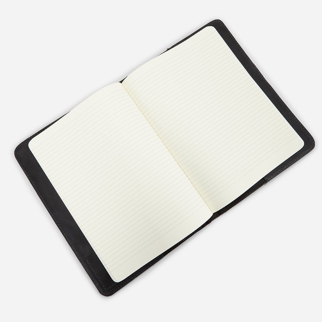Folio Full-Grain Leather – Black, Includes Journal Insert, Handcrafted in Ethiopia - Image 3