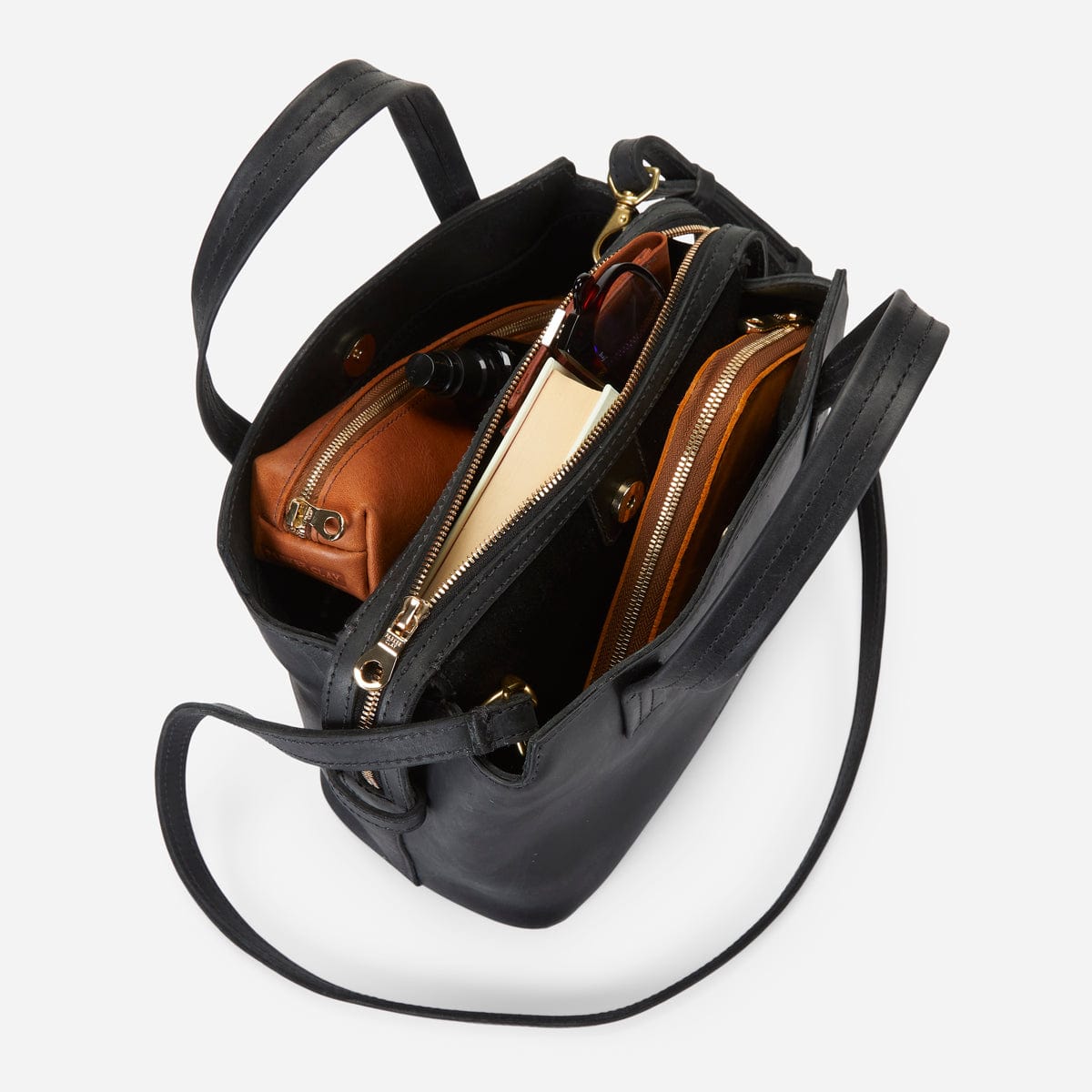 Napa Full-Grain Leather Handbag – Black, Handcrafted in Ethiopia - Image 8