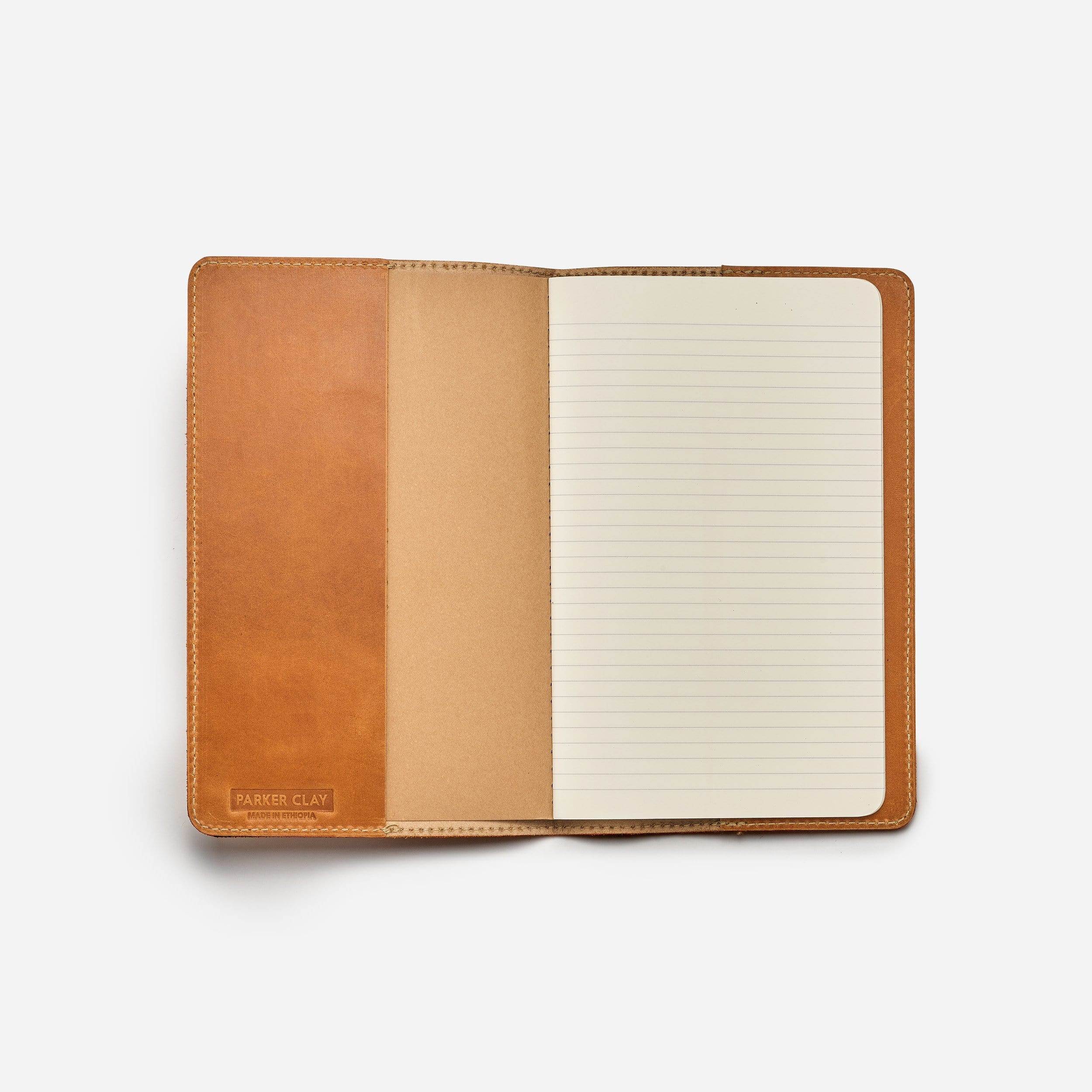 Koda Full-Grain Leather Journal Cover – Tan, Handcrafted in Ethiopia - Image 2