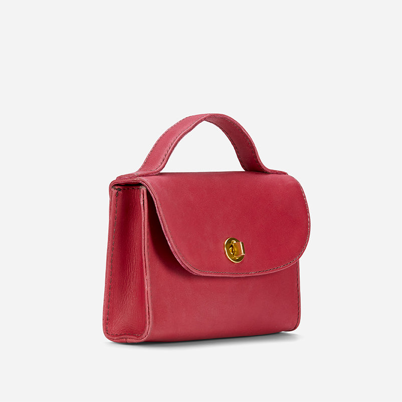 Hana Full-Grain Leather Clutch – Fuchsia, Baja Collection, Handcrafted in Ethiopia - Image 2
