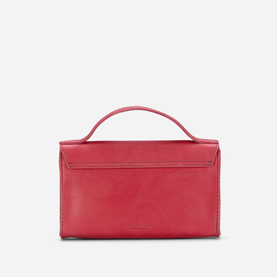 Hana Full-Grain Leather Clutch – Fuchsia, Baja Collection, Handcrafted in Ethiopia - Image 3