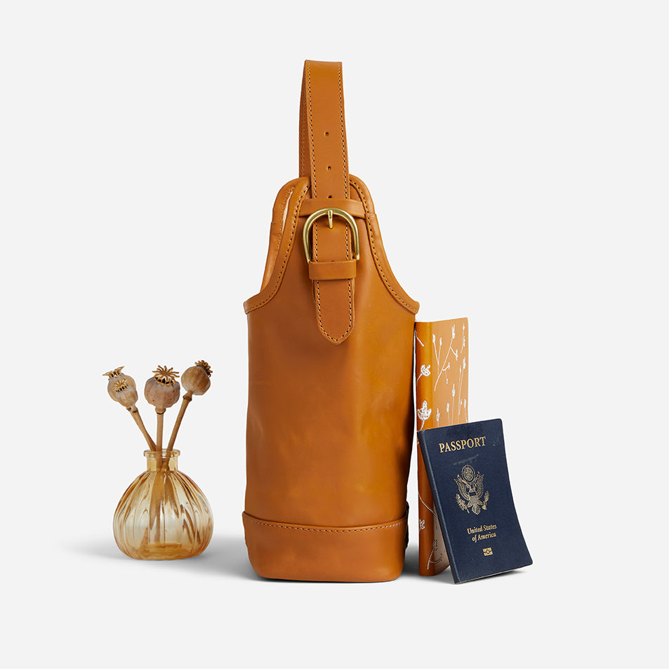 Esme Full-Grain Leather Market Bag – Olive, Handcrafted in Ethiopia - Image 13