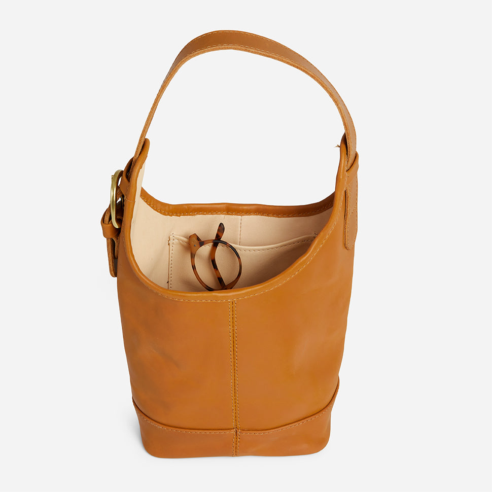 Esme Full-Grain Leather Market Bag – Olive, Handcrafted in Ethiopia - Image 14