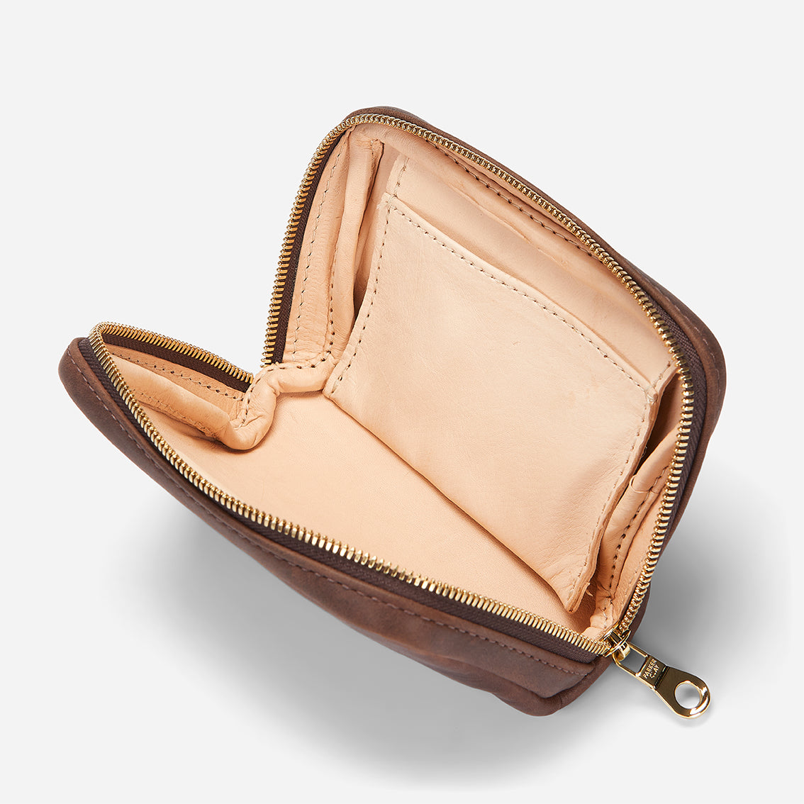 Bizu Full-Grain Leather Travel Pouch – Dark Brown, Handcrafted in Ethiopia - Image 2