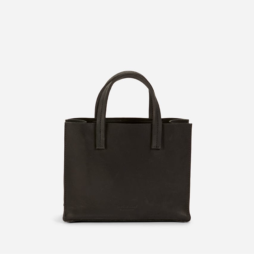 Avila Mini Leather Tote Bag – Black, Handcrafted in Ethiopia - Image 5