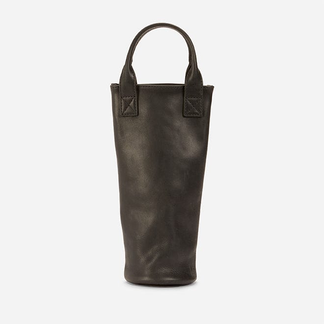 Rita Full-Grain Leather Wine Tote – Black, Named for Sta. Rita Hills, Handcrafted in Ethiopia - Image 4