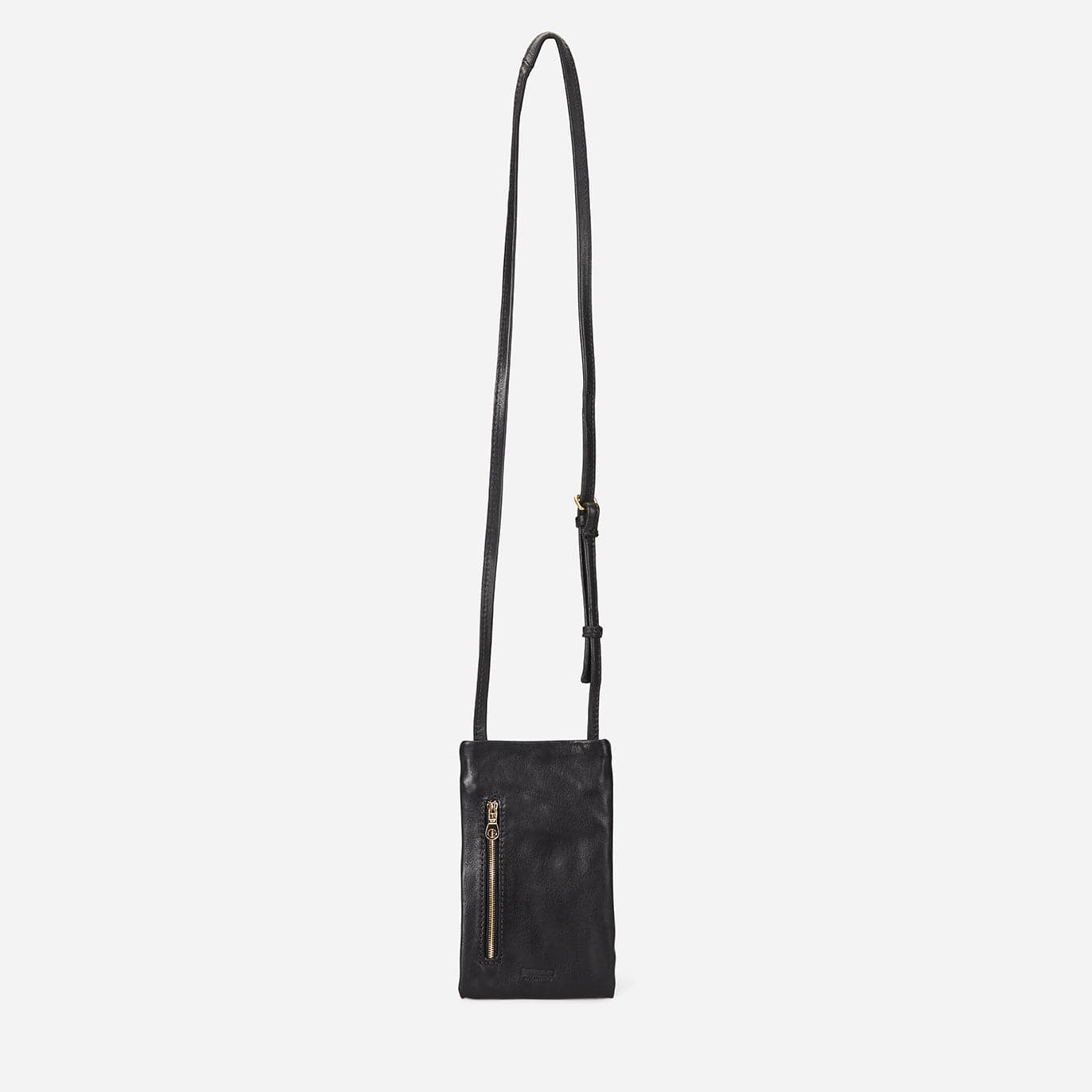 Sebli Ethiopian Goat Leather Crossbody Phone Bag – Black, Handcrafted in Ethiopia - Image 8