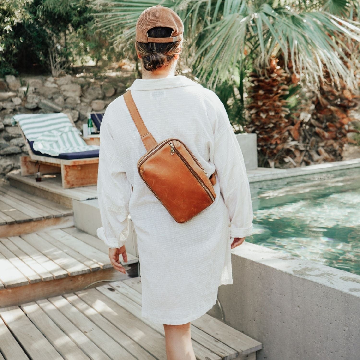 Bale Full-Grain Leather Sling Bag – Rust Brown Antique, Handcrafted in Ethiopia - Image 6
