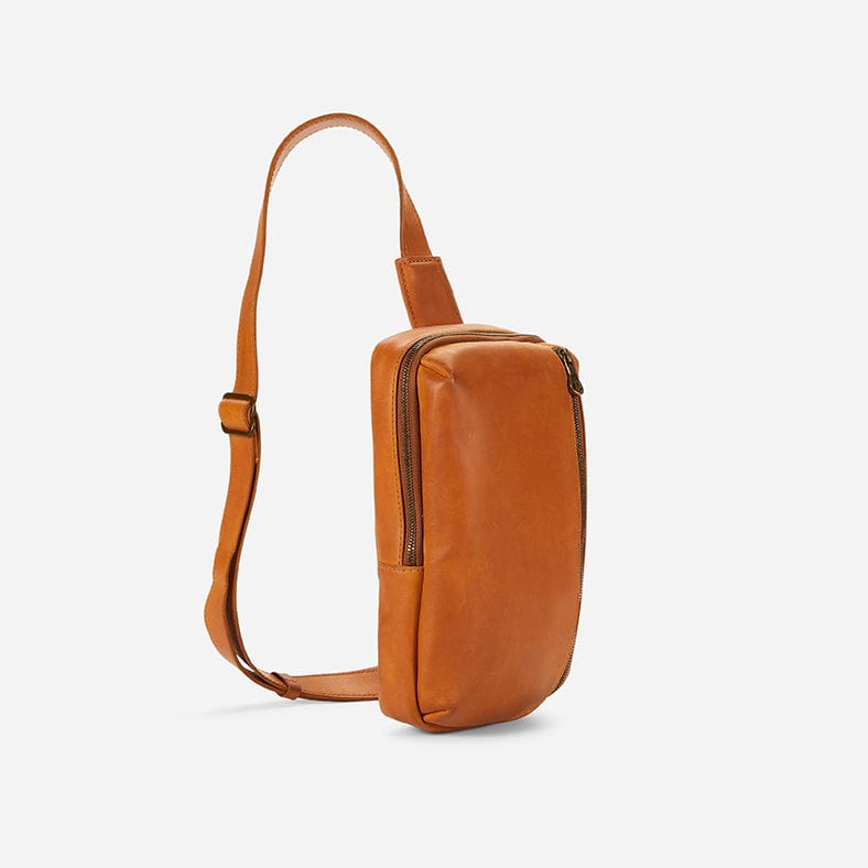 Bale Full-Grain Leather Sling Bag – Rust Brown Antique, Handcrafted in Ethiopia - Image 8