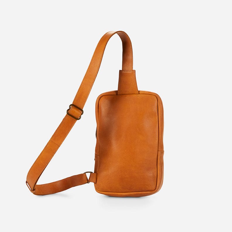 Bale Full-Grain Leather Sling Bag – Rust Brown Antique, Handcrafted in Ethiopia - Image 9