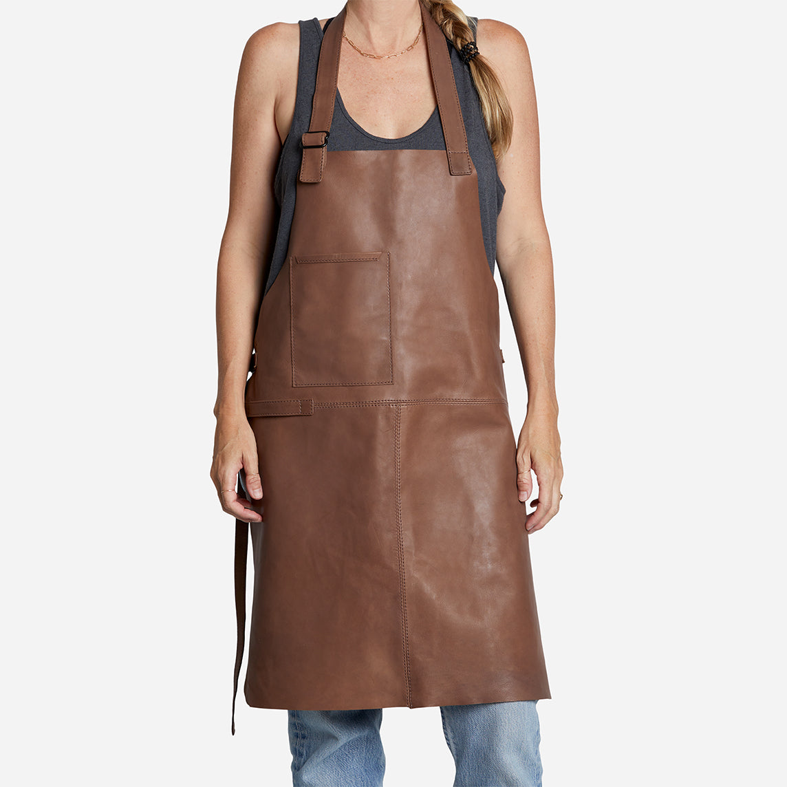 Mesi Full-Grain Leather Apron – Handcrafted in Ethiopia - Image 2