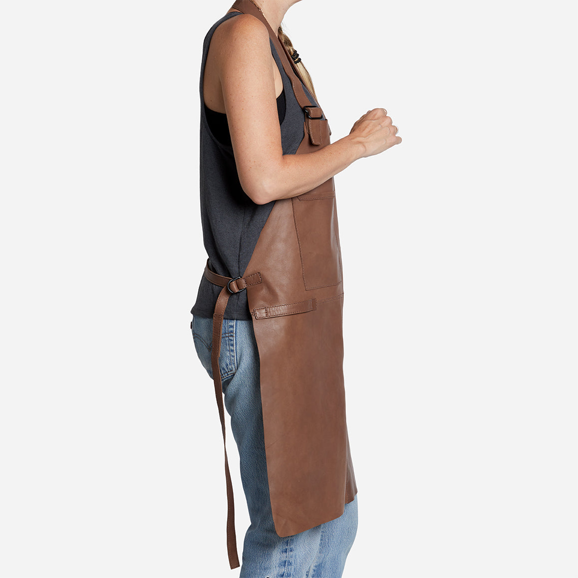 Mesi Full-Grain Leather Apron – Handcrafted in Ethiopia - Image 9