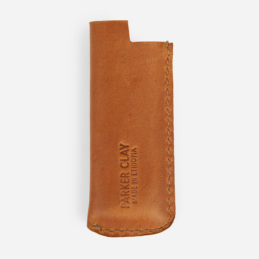 Esat Full-Grain Leather Lighter Cover – Handcrafted in Ethiopia