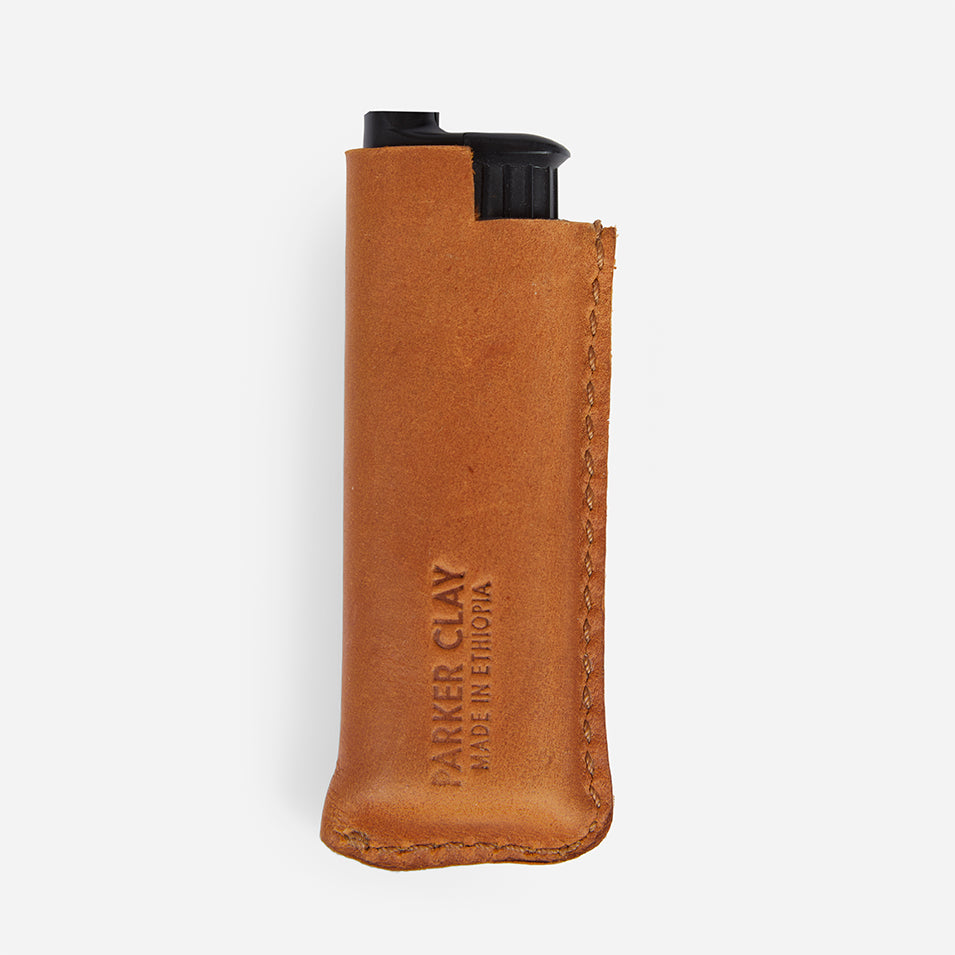 Esat Full-Grain Leather Lighter Cover – Handcrafted in Ethiopia - Image 3