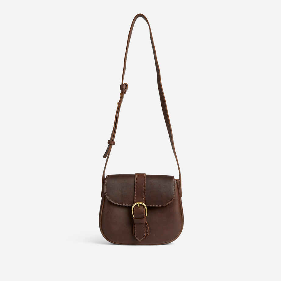 Adawa Full-Grain Leather Saddle Bag – Handcrafted in Ethiopia