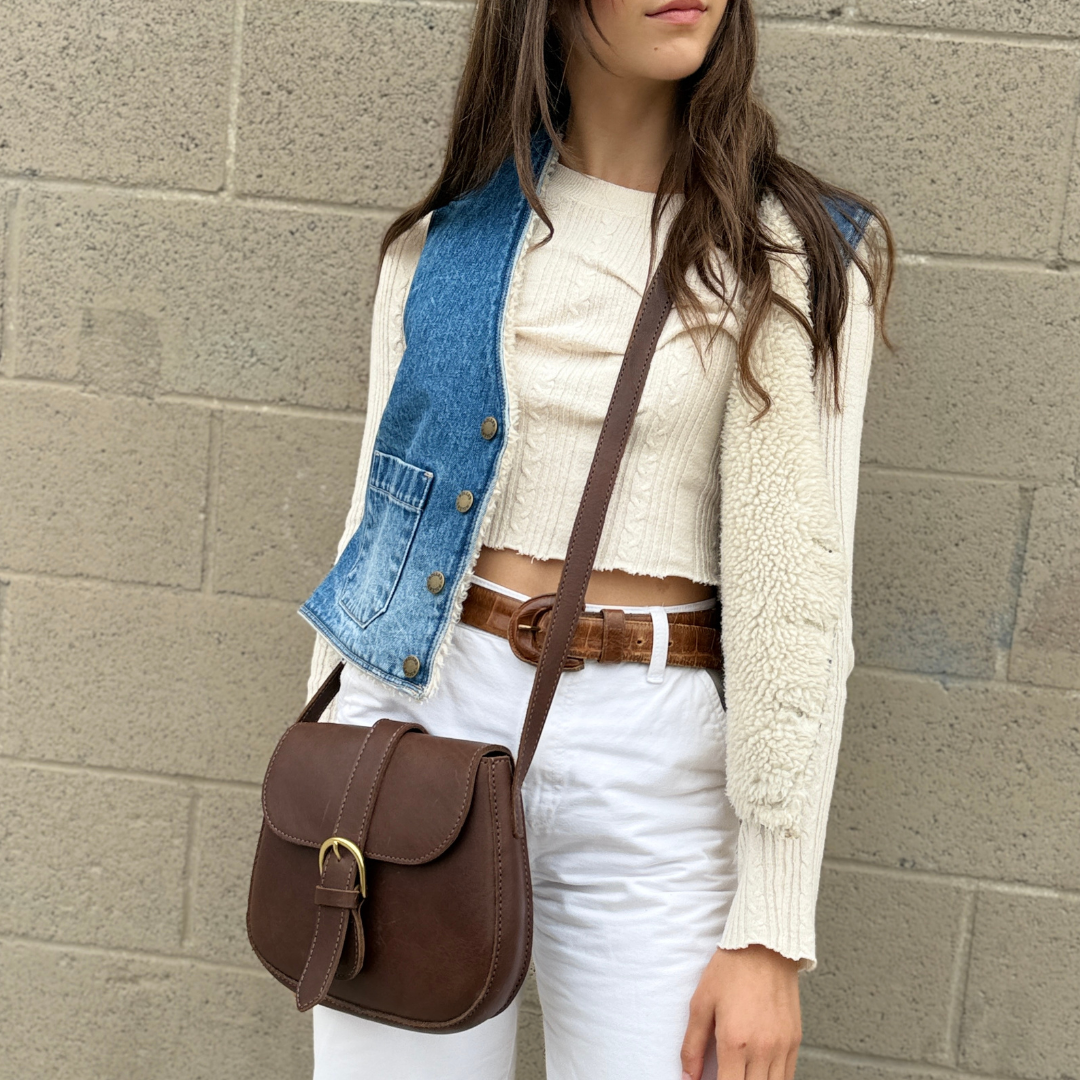 Adawa Full-Grain Leather Saddle Bag – Handcrafted in Ethiopia - Image 12