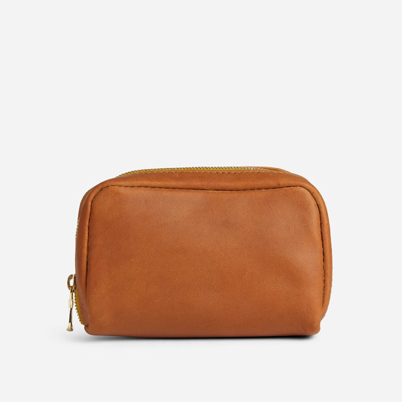 Bizu Full-Grain Leather Travel Pouch – Handcrafted in Ethiopia