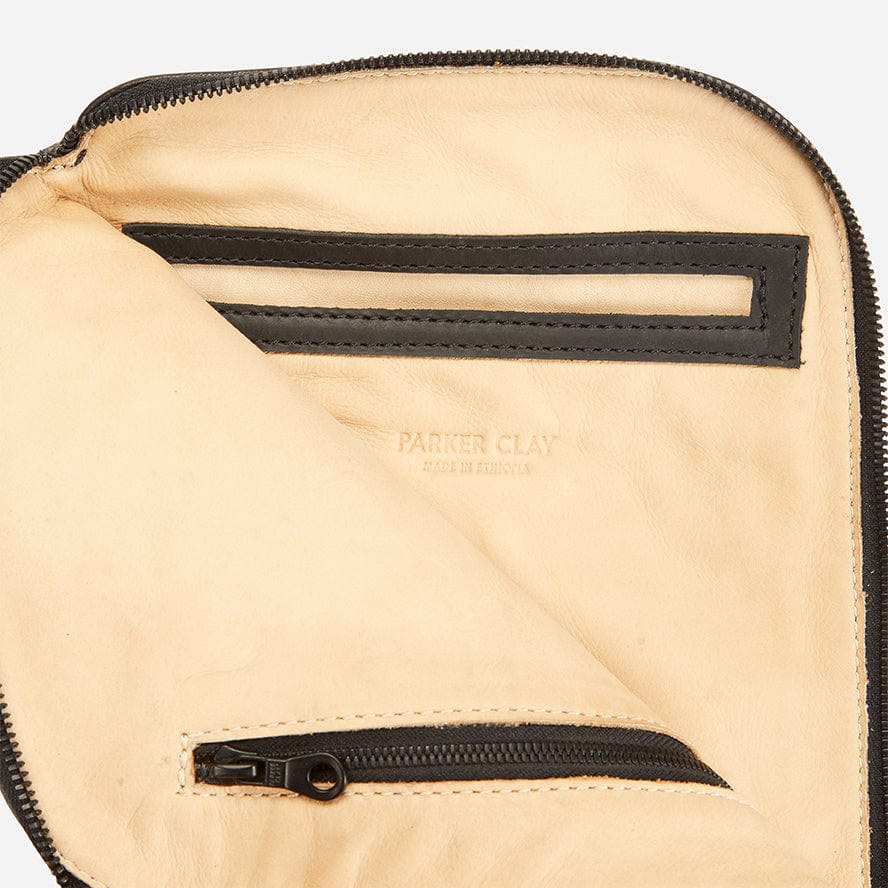 Guzo Full-Grain Leather Utility Pouch – Handcrafted in Ethiopia - Image 2