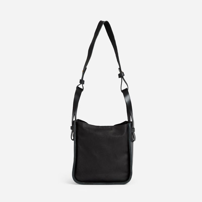 Abel Full-Grain Leather Compact Bucket Bag – Handcrafted in Ethiopia