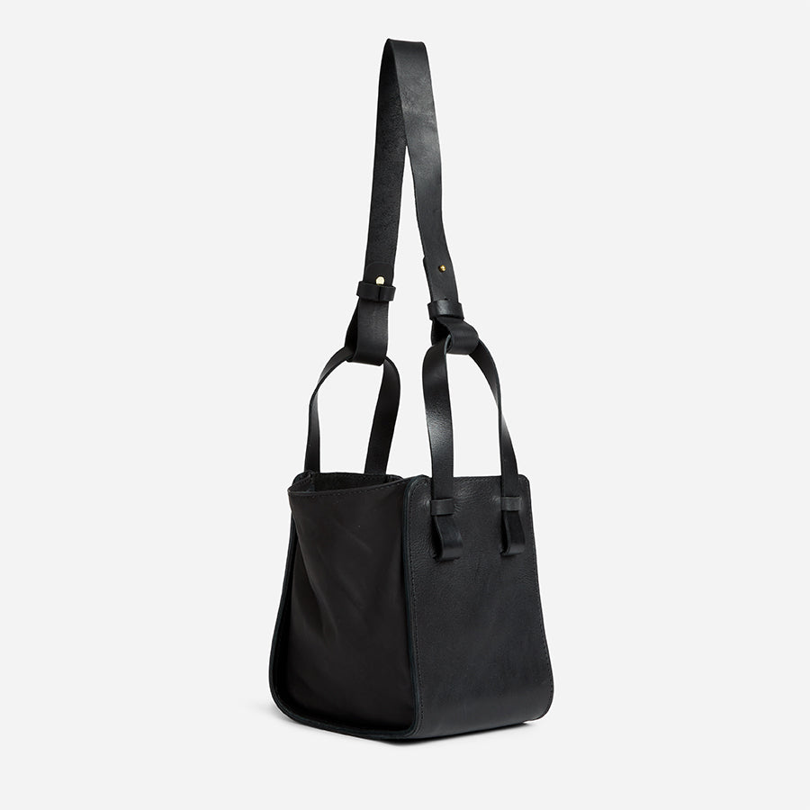 Abel Full-Grain Leather Compact Bucket Bag – Handcrafted in Ethiopia - Image 4